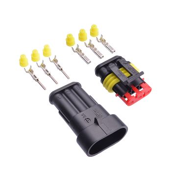 Superseal connector set 3-pin (pins & seals included)